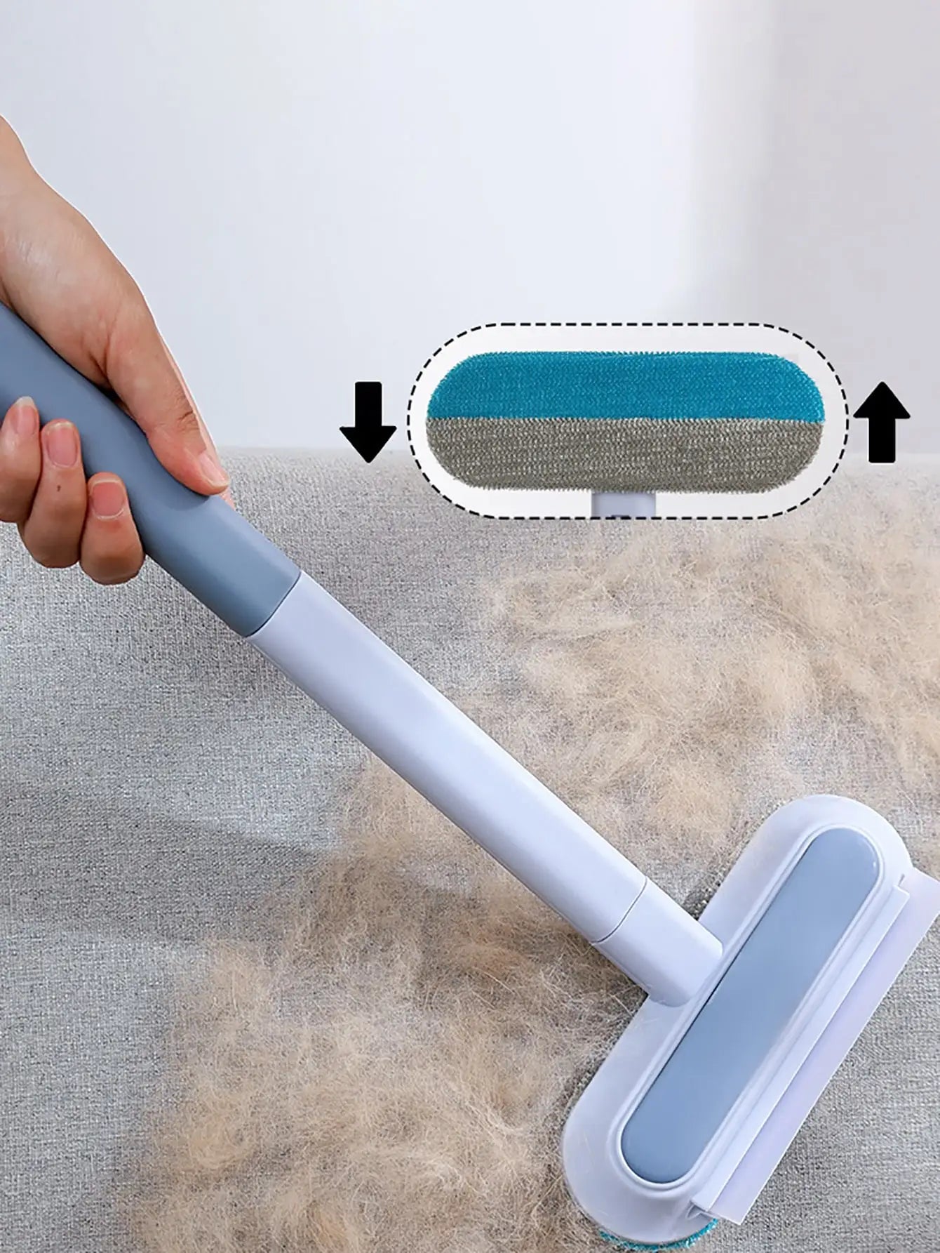 3-in-1 Pet Hair Remover Brush โ Reusable Fur Cleaner for Furniture, Clothes & Car
