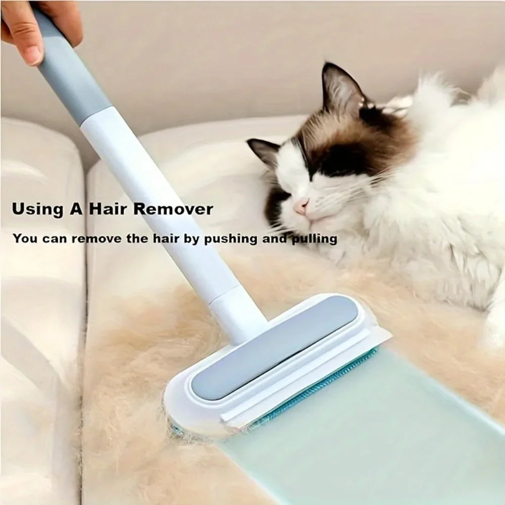 3-in-1 Pet Hair Remover Brush – Reusable Fur Cleaner for Furniture, Clothes & Car